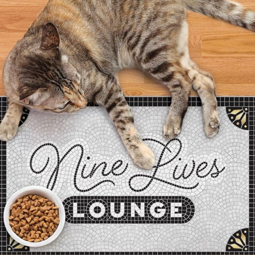 Nine Lives Lounge Cat Placemat NIB